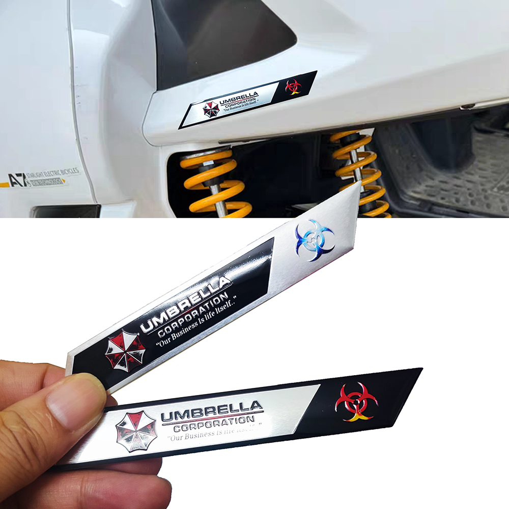 Umbrella 3D Metal Car Stickers - Motorcycle Gear Logo ulasan dan harga
