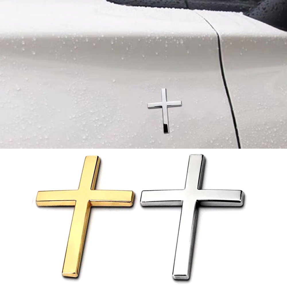 Black Silver Gold Cross Chrome - Motorcycle Gear Logo ulasan dan harga