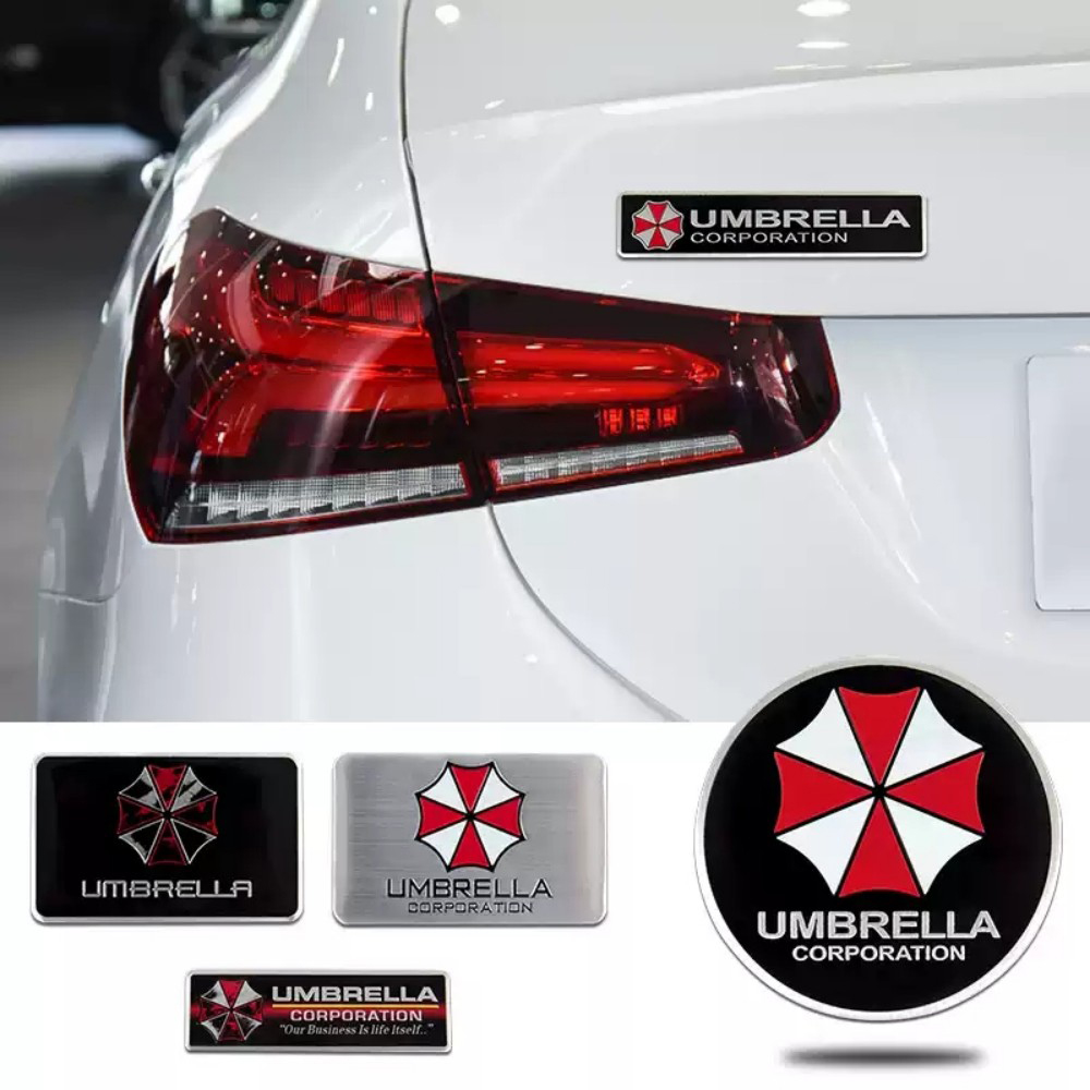 3D Metal Umbrella Car Emblem B - Motorcycle Gear Logo ulasan dan harga